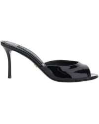 Dolce & Gabbana - Dolce & Gabbana Sandals With High Stiletto Heel And Almond Toe - Lyst