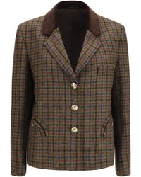 Blazé Milano - Blazer Shelley Wool Blend Tweed Blazers & Vests - Lyst