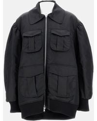 Simone Rocha - Puff Sleeve Multi Pocket Bomber Jacket - Lyst