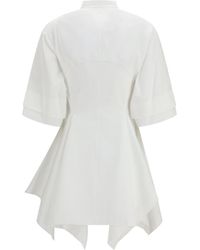 Alaïa - Dress Panelled Poplin Cotton - Lyst