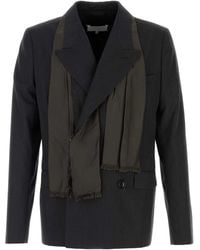 Maison Margiela - Black Wool Blazer - Lyst