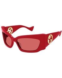 Gucci - Sunglasses Geometric Full Rim, Frame And Lens Gg1412S004 - Lyst