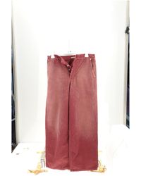 Dior - Trousers Velvet Cotton - Lyst