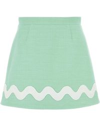 Patou - Sea Tweed Mini Skirt - Lyst