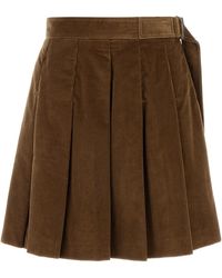 Weekend by Maxmara - Caramel Corduroy Zucca Mini Skirt - Lyst