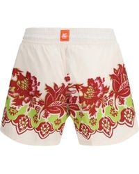 Etro - Swim Shorts With Floral Print - Lyst
