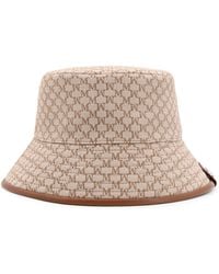 Max Mara - Loretta Cotton Bucket Hat With Allover Logo - Lyst