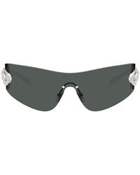 Versace - Sunglasses Shield Full Rim, Frame And Dark Lens Ve22801000-87 - Lyst