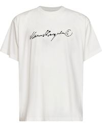 MM6 by Maison Margiela - Overdyed Jersey Printed T-Shirt - Lyst