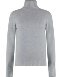THE (Alphabet) - Ribbed Knit Cashmere Turtleneck Pullover - Lyst