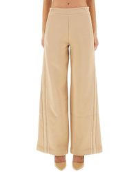 Max Mara - Wide-Leg Pants Ifrem Cotton Trousers - Lyst