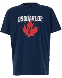 DSquared² - Crewneck T-Shirt Witrh Screaming Maple - Lyst