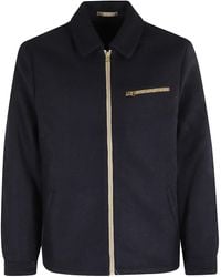 Fortela - Superfine Wool Zipper Jacket - Lyst