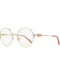 PUCCI - Pucci Round Oversized Eyeglasses Ep5203 032-Rose 55Mm Metal/Plastic (Acetate) - Lyst