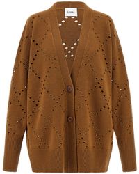 Nude - Argyle Cut-Out Cardigan - Lyst