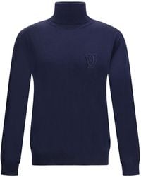 Valentino - Virgin Wool Turtleneck Sweater - Lyst