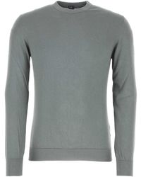 Fedeli - Sage Cotton Sweater - Lyst