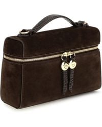 Tory Burch - Romy Suede Slim Top Handle Shoulder Bags - Lyst