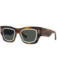 Loewe - Sunglasses Square Full Rim, Havana Frame And Lens Lw40168I52N - Lyst