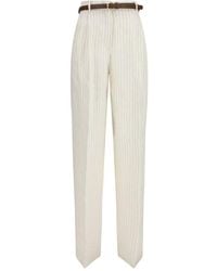 Max Mara - Linen Casual Pants - Lyst