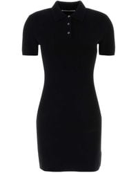 T By Alexander Wang - Wool Blend Polo Dress - Lyst