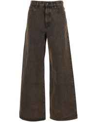 FRAME - 'The Collegiate' Jeans With Belt Loops And Wide Leg - Lyst