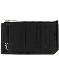 Saint Laurent - Tiny Cassandre Card Case - Lyst