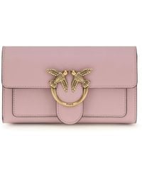 Pinko - Love One Wallet Calf Leather Bos Taurus - Lyst