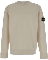 Stone Island - Sweater With Logo Patch - Lyst