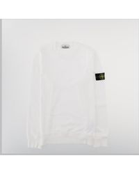 Stone Island - Sweatshirt With Logo Patch, Cotton Sweatshirts - Lyst