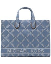 Michael Kors - All-over Logo Jacquard Tote Bag - Lyst