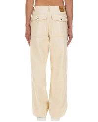 Maison Kitsuné - Cotton Workwear Pants Trousers - Lyst
