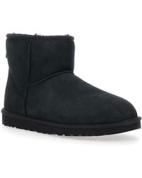 UGG - 'Classic Mini' Ankle Boots With Logo Patch On The Rear And Shearling Lining - Lyst