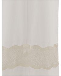 Carven - Cotton Dress With Lace Trim - Lyst