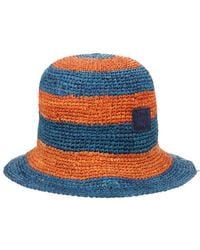 Paul Smith - Paul Smith W1A-723A-U004_42 Straw With Patch Logo Sun Hat - Lyst