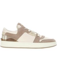 Jimmy Choo - Leather And Suede Florent/M Sneakers - Lyst