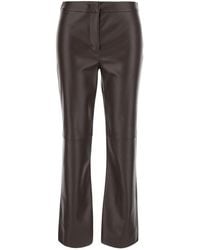 Max Mara - Flared Trousers Sublime Ecoleather Polyester - Lyst
