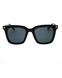 Tom Ford - Sunglasses Square Full Rim, Shiny Frame And Smoke Lens Ft0970-K01A - Lyst