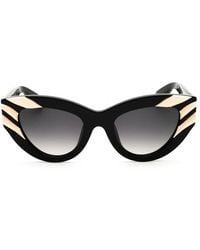 Roberto Cavalli - Sunglasses Cat Eye Full Rim, Shiny Frame And Gradient Lens Src009V700Y - Lyst