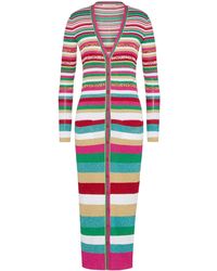 Valentino - Stripes Lurex Cardigan Clothing - Lyst