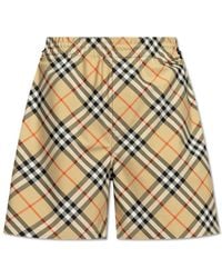 Burberry - Checked Shorts, - Lyst