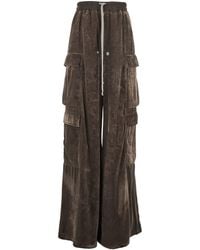 Rick Owens - 'Cargo Belas' Cargo Pants With Drawstring Waist And Cargo Pockets - Lyst