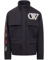 Off-White c/o Virgil Abloh - Varsity Virgin Wool Jacket - Lyst