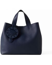 Borbonese - Leather Shoulder Bag With Logo - Lyst