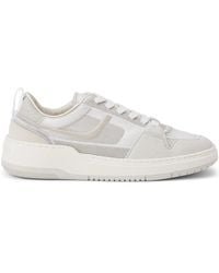 Ferragamo - Mesh Suede Lace-Up Sneakers 030561769866 - Lyst