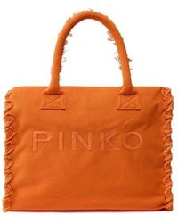 Pinko - Handbag Cotton/Polyamide/Polyurethane Bags Handbags - Lyst