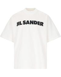Jil Sander - Logo Print T-shirt - Lyst