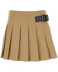 DUNST - Skirt With Adjustable Side Belt And Pleated Details - Lyst