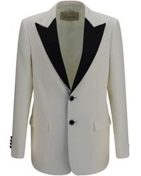 Valentino Garavani - White Wool Oves Aries Blazer - Lyst