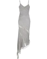 ANDAMANE - Long Dress Rosetta With Thin Straps And Asymmetrical Design - Lyst
